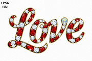 Glitter Diamond Valentine Love Png, an Illustration by Canvas Craft (Thumbnail 1 of 6)
