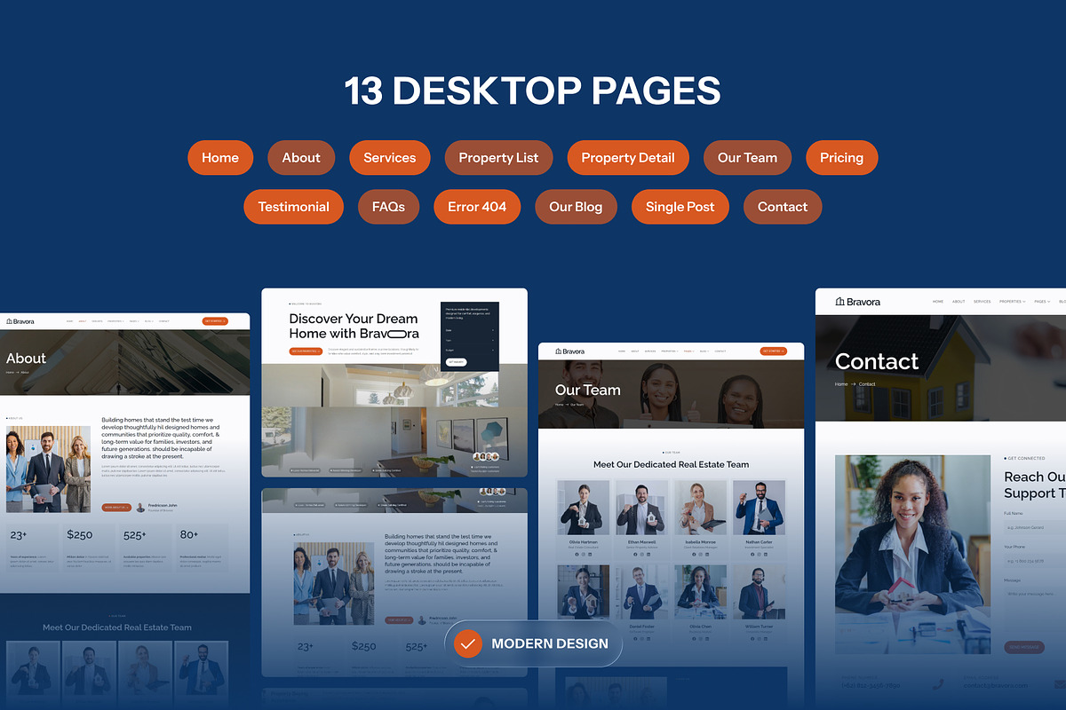 Bravora - Real Estate & Property, a WordPress Template by SLAB! Design (Photo 2 of 5)