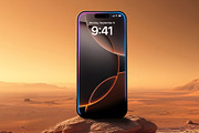 iPhone 16 Pro Mockups - Mars, an iPhone Mockup by viworx (Thumbnail 5 of 8)