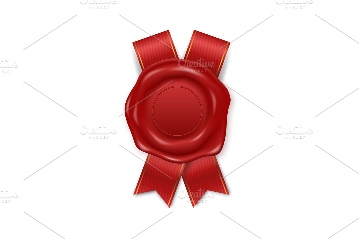 Wax Seal. Vector Set., an Object Graphic by Gomolach (Photo 8 of 11)