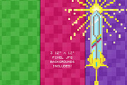 80's Pixel Party Gamer Clip Art Set, an Education Illustration by Dapper Dudell (Thumbnail 3 of 3)