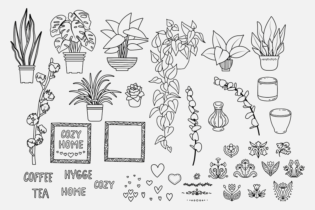 Cozy Home Hygge Scene Creator Bundle, an Object Graphic by Rose Design (Photo 8 of 17)