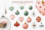 Christmas Clipart Tree Ornament PNG, an Illustration by Rabbit Heart (Thumbnail 2 of 9)