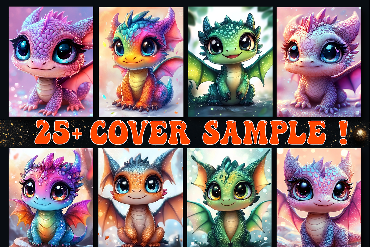 Kawaii Dragon Coloring Book for Kids, an Animal Illustration by Design Home