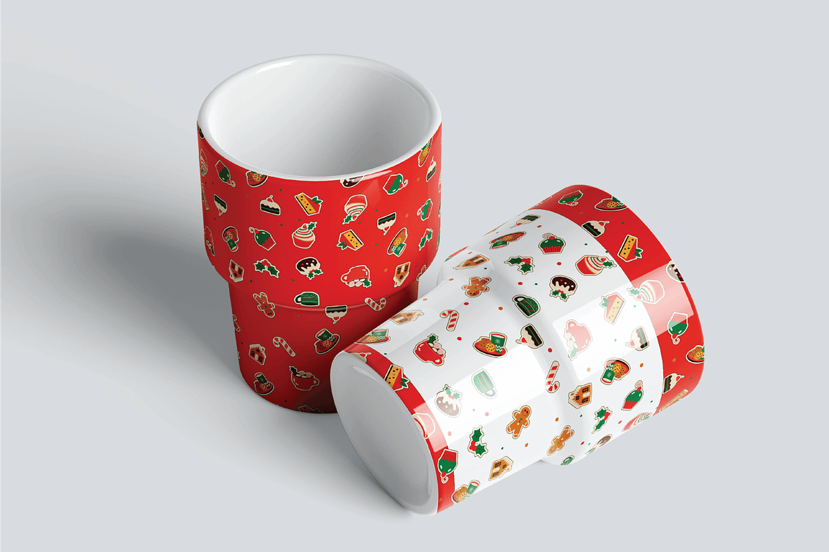 Festive Holiday Pattern Collection, an Illustration by Threestudio (Photo 4 of 5)