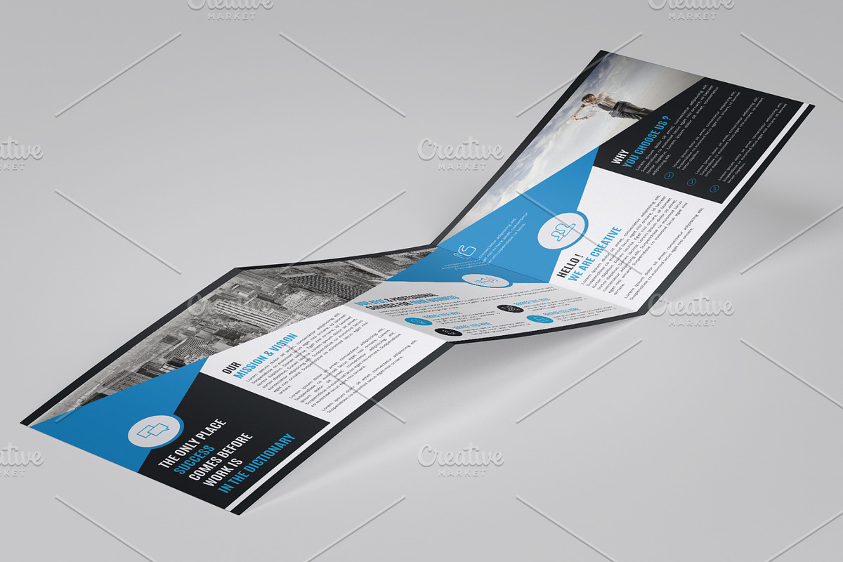 Square Trifold Brochure Template, a Brochure Template by Alice_s (Photo 4 of 8)