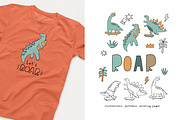 CUTE DINO BUNDLE, an Animal Illustration by Barkova Nadya (Thumbnail 6 of 13)