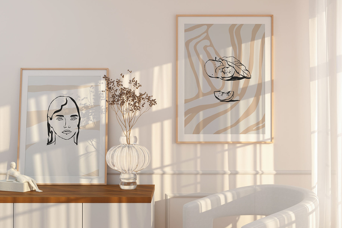 Feminine abstract poster gallery, a Person Illustration by Anastasy_helter (Photo 31 of 32)