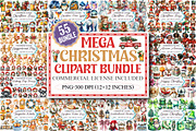 The Mega Christmas Clipart Bundle, an Illustration by designcity5 (Thumbnail 1 of 3)