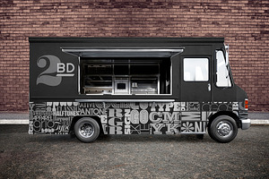 Food Truck. PSD Mockup