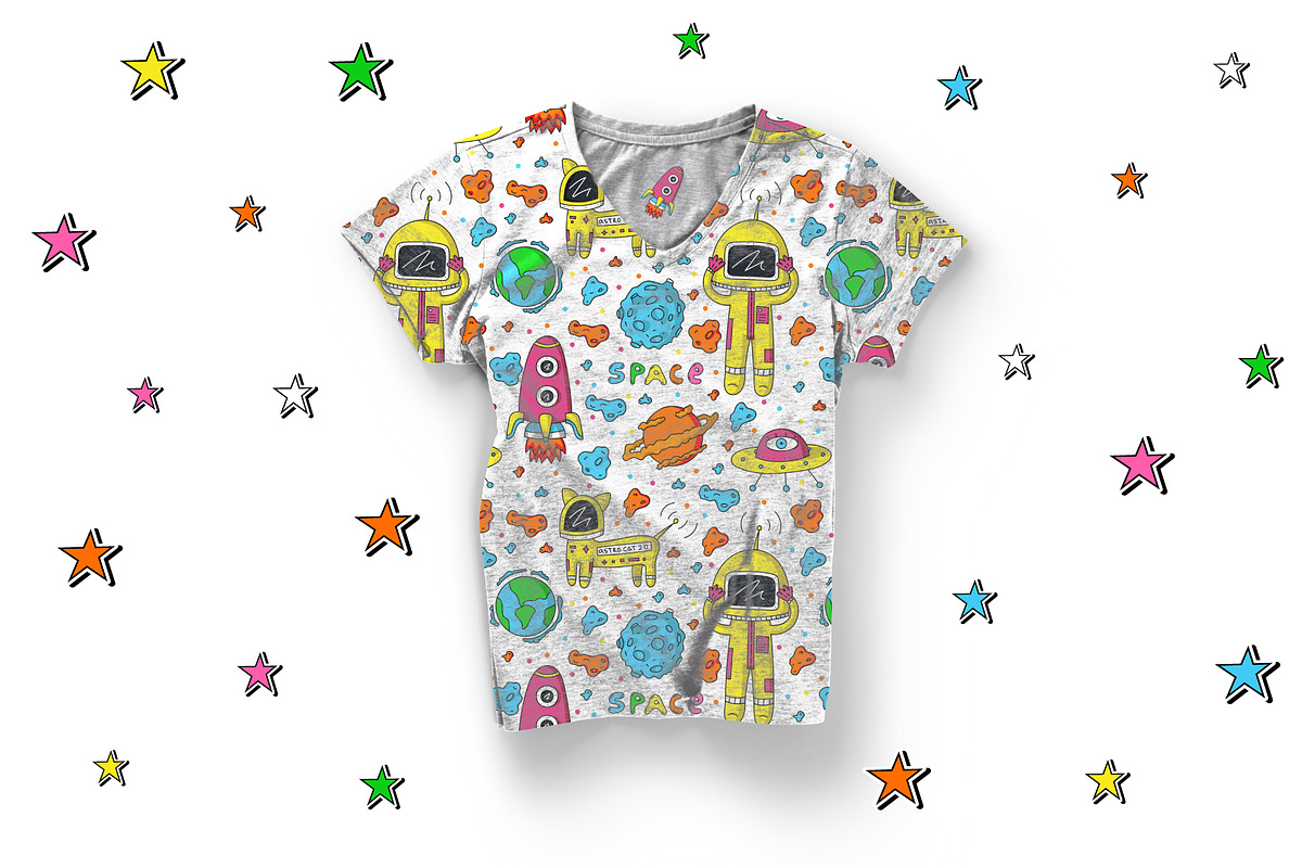 Outer Space patterns&graphics, a Pattern Graphic by Daria Miazhevich (Photo 6 of 6)