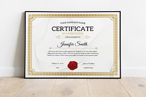 Certificate Of Appreciation