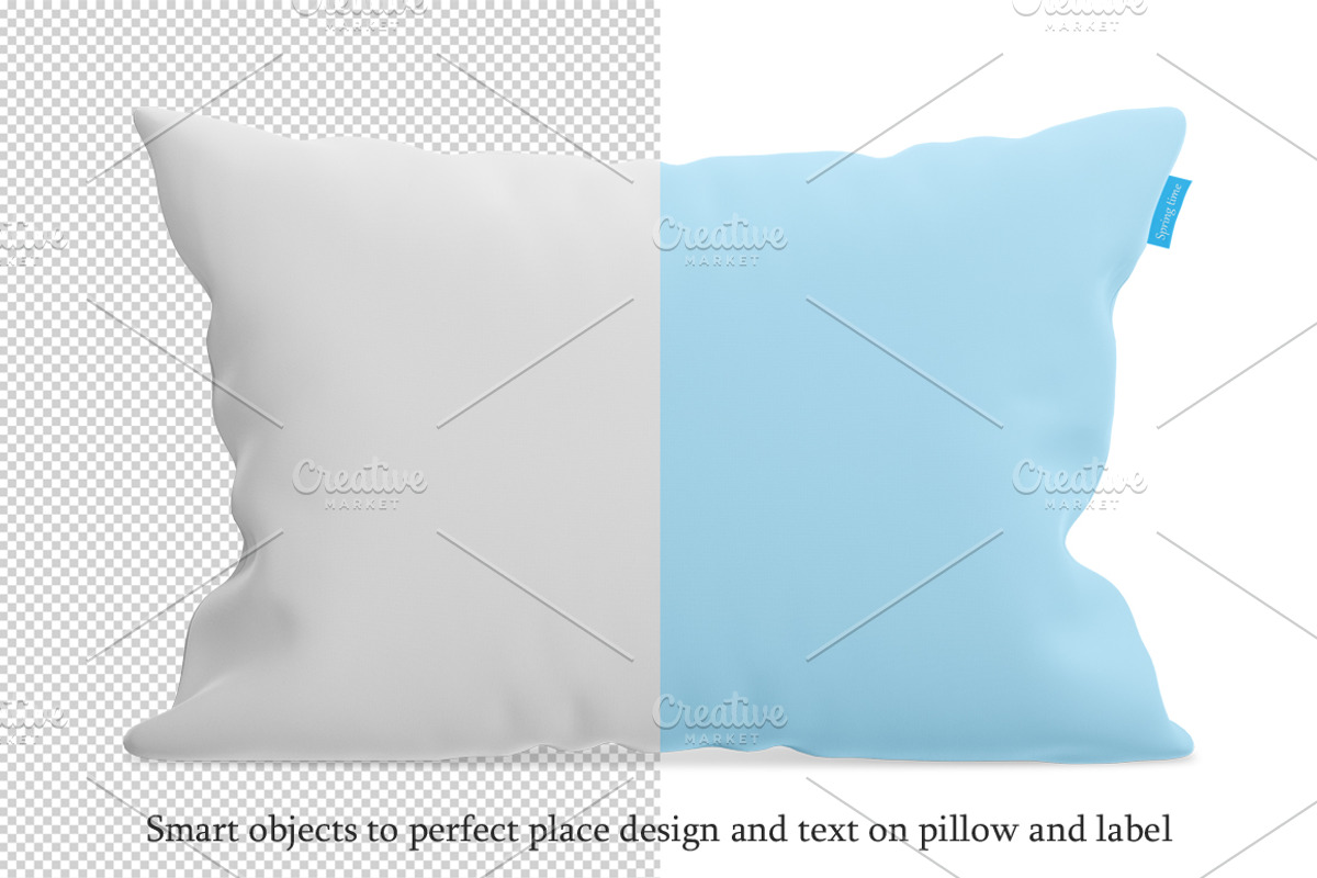 Rectangular pillow mockup, a Mockup by NatalyaZelenova (Photo 3 of 5)