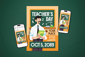 Teacher's Day Event Flyer Set, a Flyer Template by The Good Store
