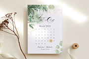 Save the Date Template Calendar Wedd, an Invitation Template by PawGraphic (Thumbnail 7 of 10)