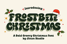 Frostbite Christmas – Groovy Font