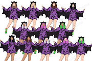 Boo Girls And Children Clipart, a Person Illustration by GlamArtZhanna (Thumbnail 3 of 5)