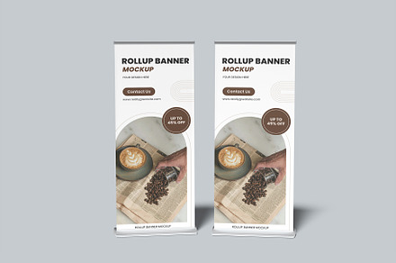 Rollup Banner Mockup, a Product Mockup by Bangdastudio
