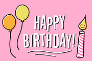 Retro Birthday Graphics, an Illustration by Illustrations by Jessie (Thumbnail 3 of 4)