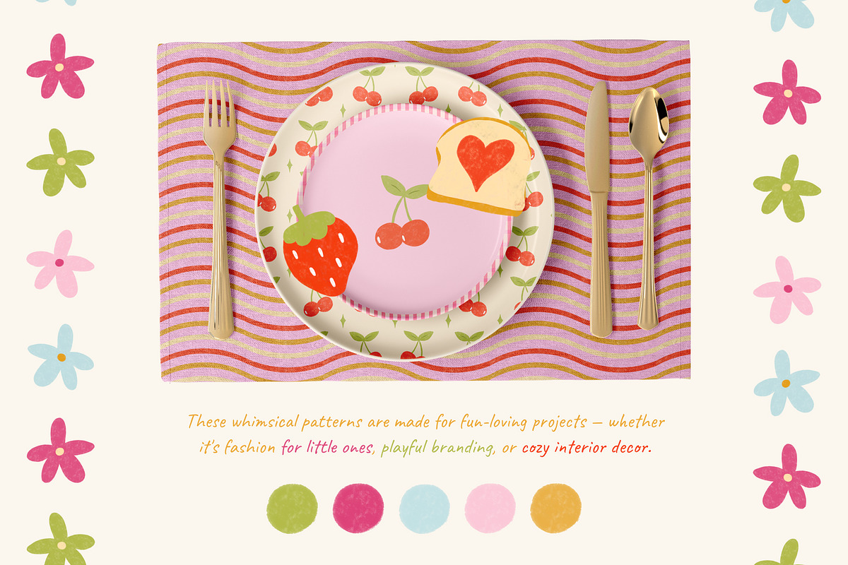 Whimsy & Play Patterns, a Pattern Graphic by Feelsoul (Photo 5 of 12)