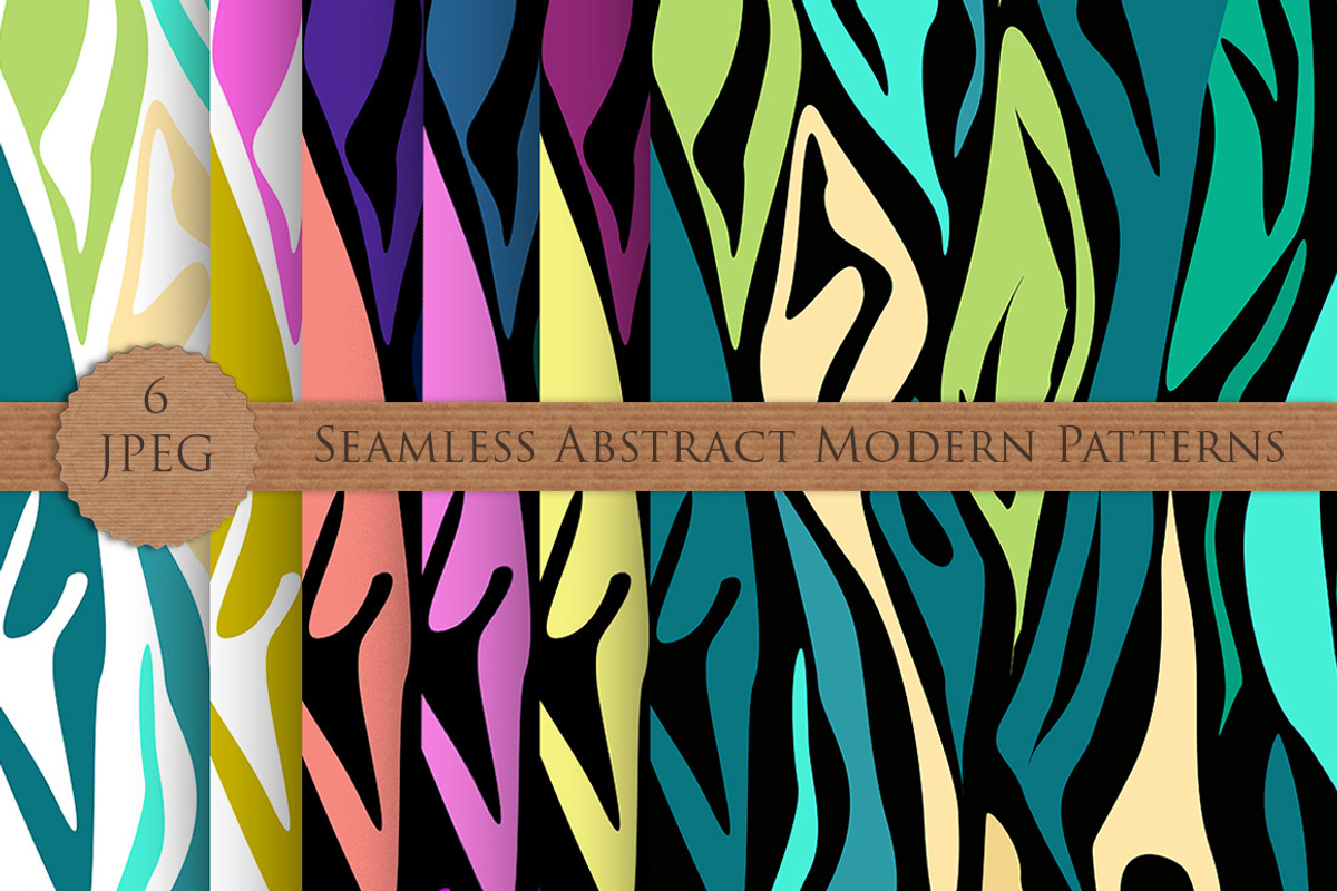 MODERN abstract seamless pattern set, a Pattern Graphic by Futurel (Photo 4 of 7)