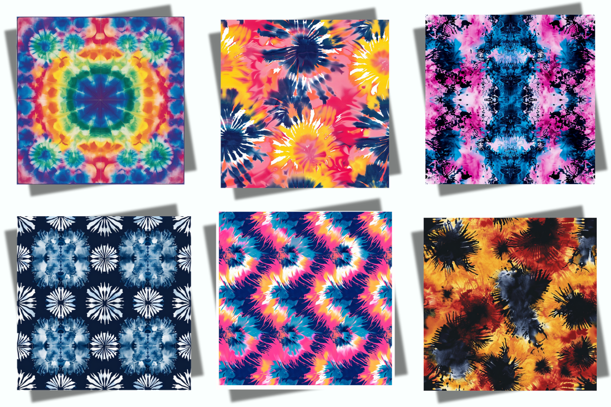 Tie Dye Paper Pack, a Wallpaper Graphic by Delta Designs (Photo 3 of 4)