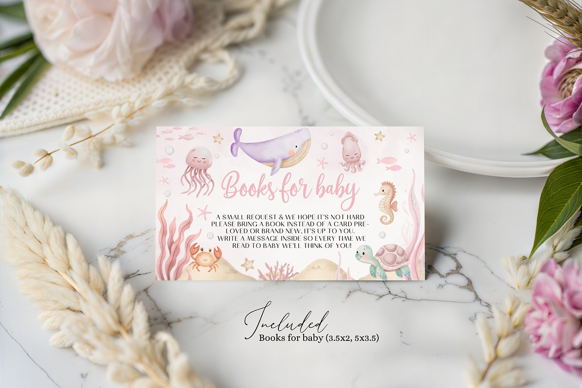 Sea You Soon Baby Invitation Set, an Invitation Template by Digital_Mind (Photo 5 of 6)