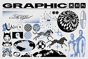 Y2K OPTICAL GRAPHIC VECTOR SET, an Object Graphic by BonkiStudio (Thumbnail 1 of 7)