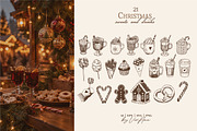 Vintage Christmas Fair Vector Set, an Object Graphic by VerAna (Thumbnail 5 of 19)