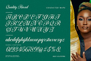 Quality Hand Typeface, a Script Font by alit design (Thumbnail 7 of 20)