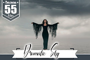 Dark dramatic storm rain sky, a Layer Style Add-On by OverlayBox (Thumbnail 1 of 5)
