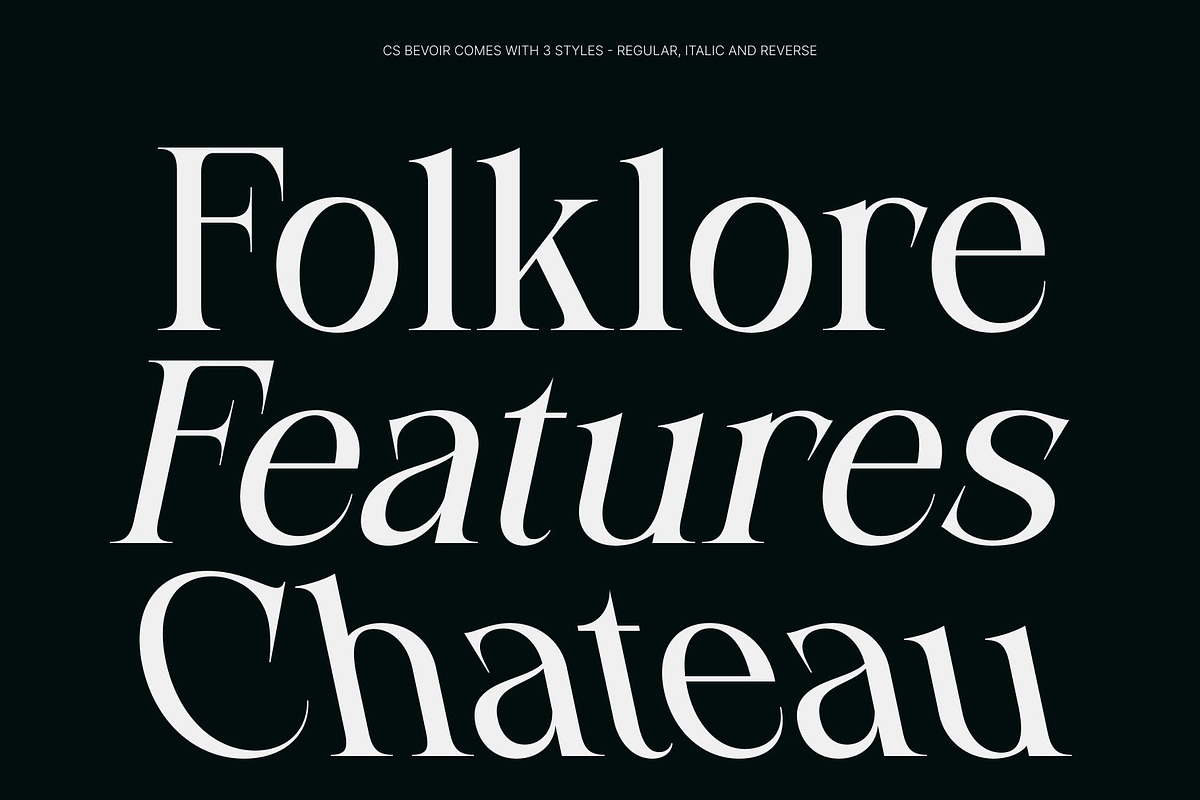 CS Bevoir – Modern Serif Font, a Serif Font by Craft Supply Co. (Photo 3 of 8)