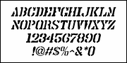 Container Stencil JNL, a Font by Jeff Levine Fonts (Thumbnail 5 of 5)
