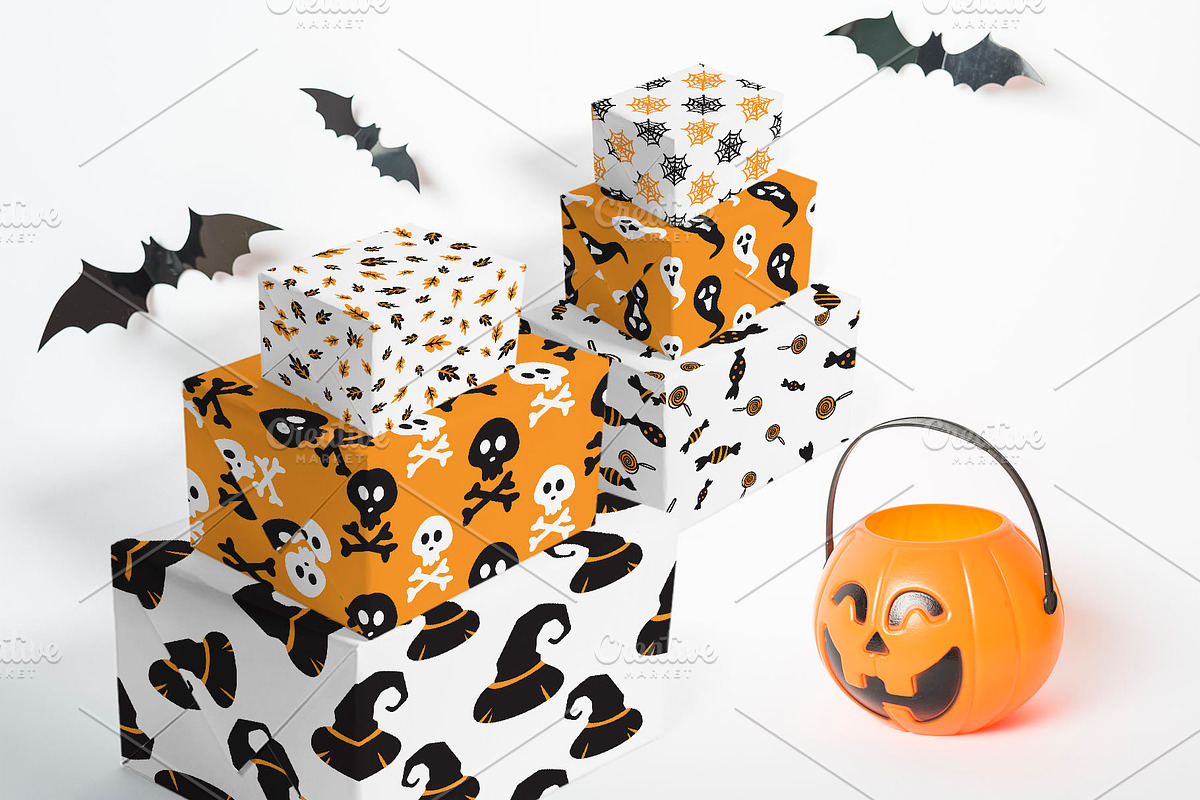 Kids Halloween Font and Graphics Set preview 8