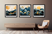 Geometric mountain landscape., a Wallpaper Graphic by O m N i  Studio (Thumbnail 3 of 15)