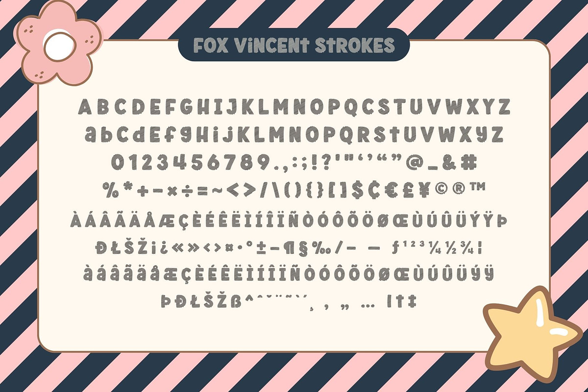 Fox Vincent: 4 Font Styles, a Symbol Font by Fox7 By Rattana (Photo 9 of 12)