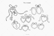 Hand Drawn Heart Lock Clipart, an Object Illustration by Victoruler (Thumbnail 4 of 6)