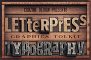SALE Vintage Letterpress Toolkit, a Graphic by Cruzine (Thumbnail 1 of 22)