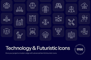 1700 Technology and Futuristic Icon, an Outline Icon by Prosymbols