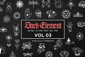 99 Dark Element Art Tattoo Mystic