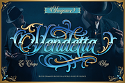 Bethinae, a Blackletter Font by Burntilldead (Thumbnail 3 of 12)