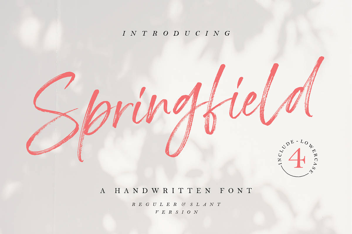 Springfield | Handwritten Font