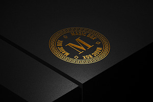 Logo Mockup On Leather Box