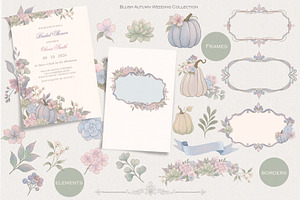 Blush Autumn Floral collection