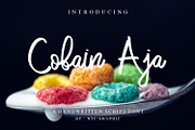 Cobain Aja - Script Font, a Script Font by NTC Graphic (Thumbnail 1 of 6)
