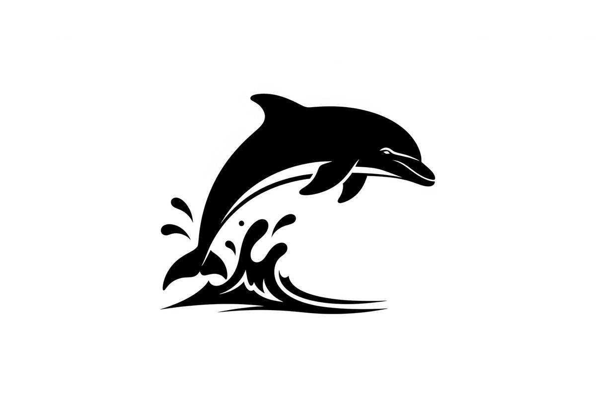 Dolphin Jumping Silhouette Vector, an Illustration by Designs_River (Photo 2 of 51)