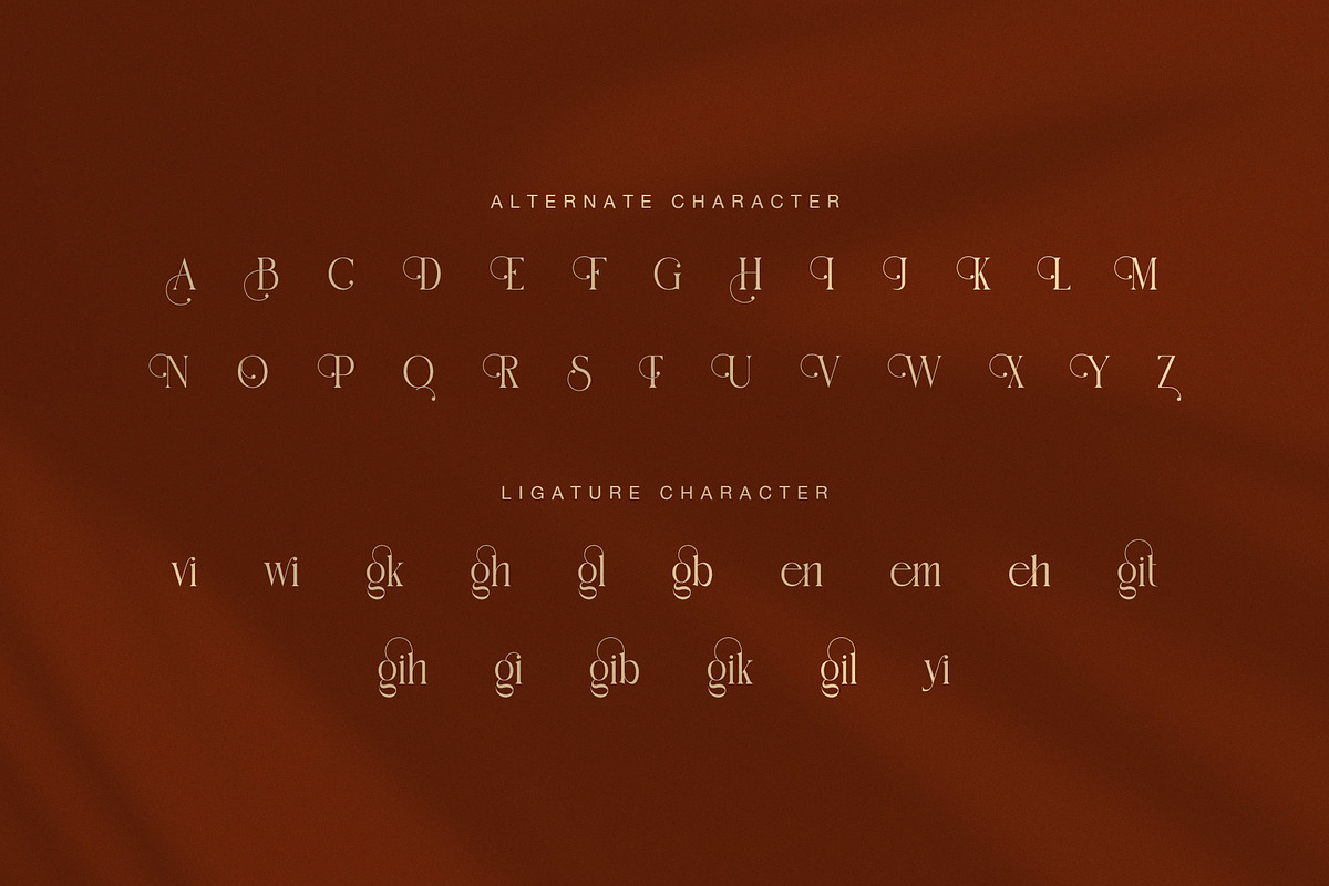 Bugilen Elegant Serif Font, a Serif Font by Graphicxell (Photo 7 of 8)