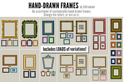Hand-Drawn Customizable Frames, an Illustration by edfredned (Thumbnail 2 of 7)
