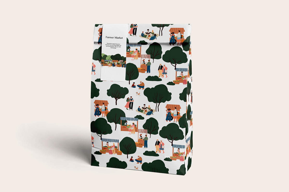 Farmer Market seamless pattern set, a Pattern Graphic by LyubovZaytseva (Photo 3 of 5)