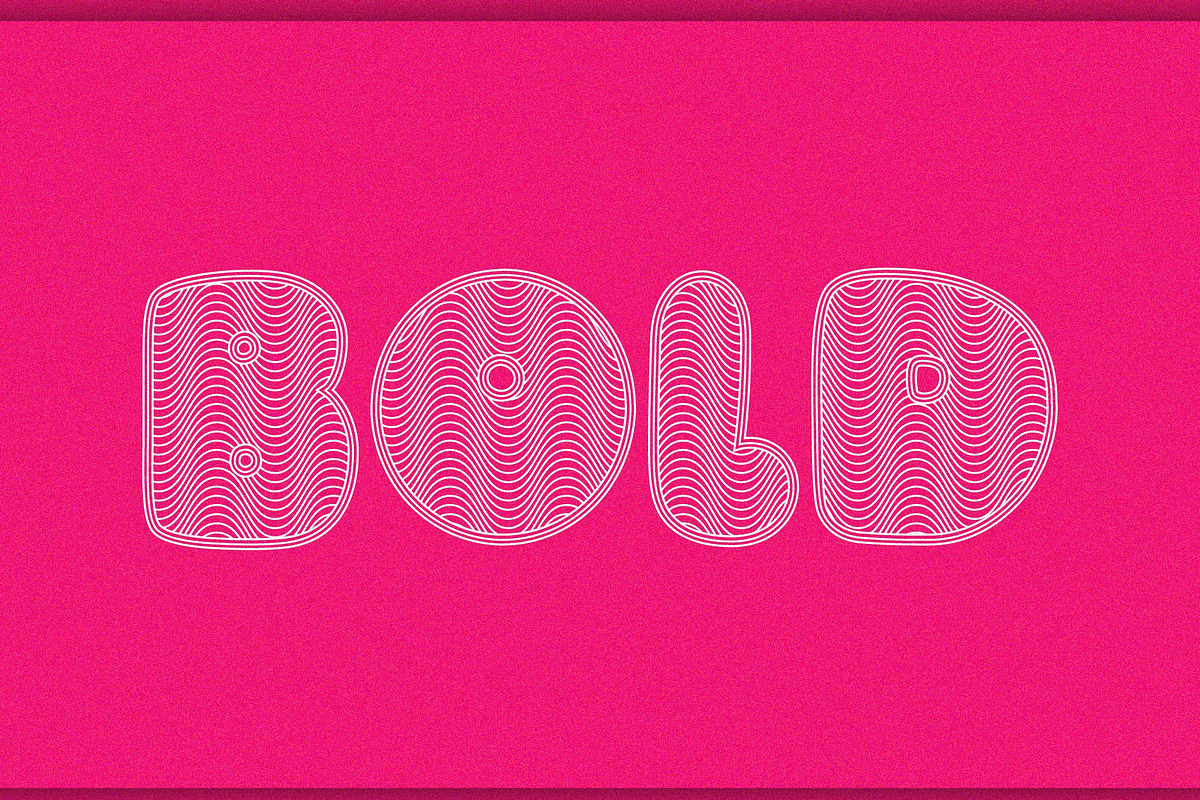 Wavy Stripe Groovy Text Effect
